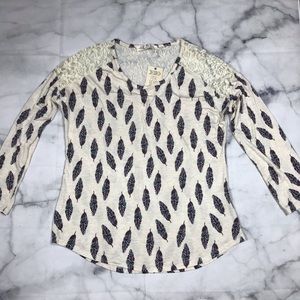 Pink Rose multicolored womens long sleeve top